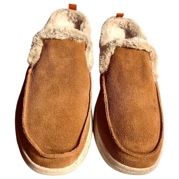Skechers Bob Womens Faux Fur Memory Foam Slippers Tan Casual Indoor Outdoor 9.5 - Picture 3 of 8